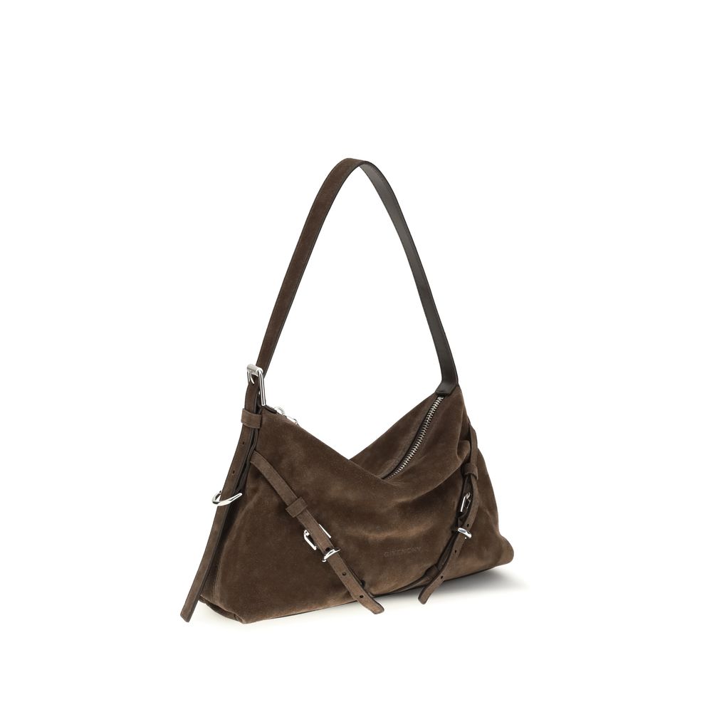 Givenchy Braune Kalbsleder Bos Taurus Schultertasche-2