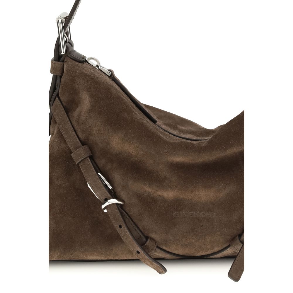 Givenchy Braune Kalbsleder Bos Taurus Schultertasche-4