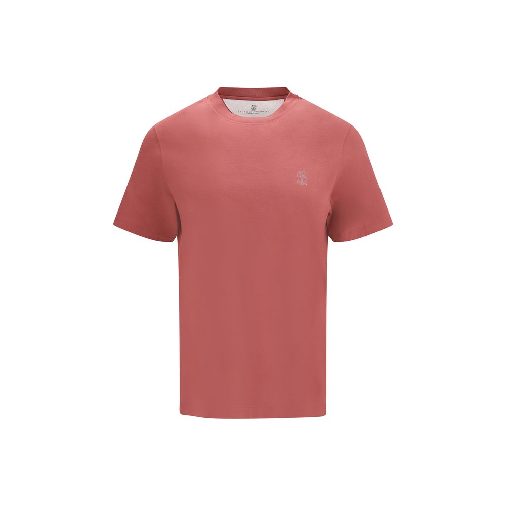 Brunello Cucinelli Mehrfarbiges Baumwoll-T-Shirt-1