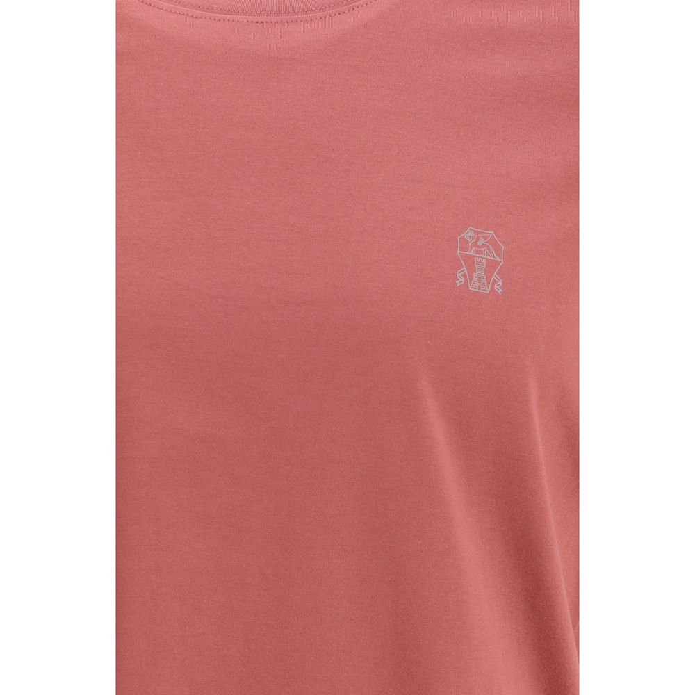 Brunello Cucinelli Mehrfarbiges Baumwoll-T-Shirt-3