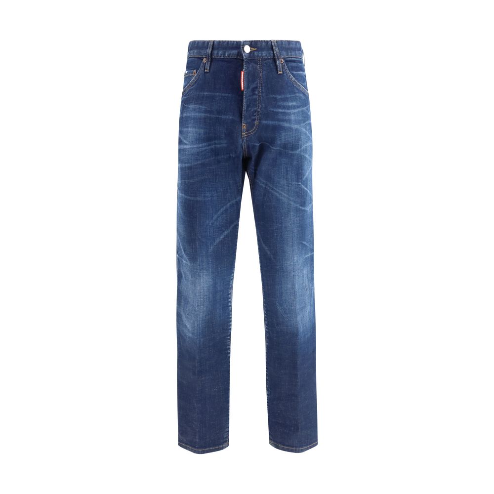 Dsquared² Blue cotton jeans in slim fit