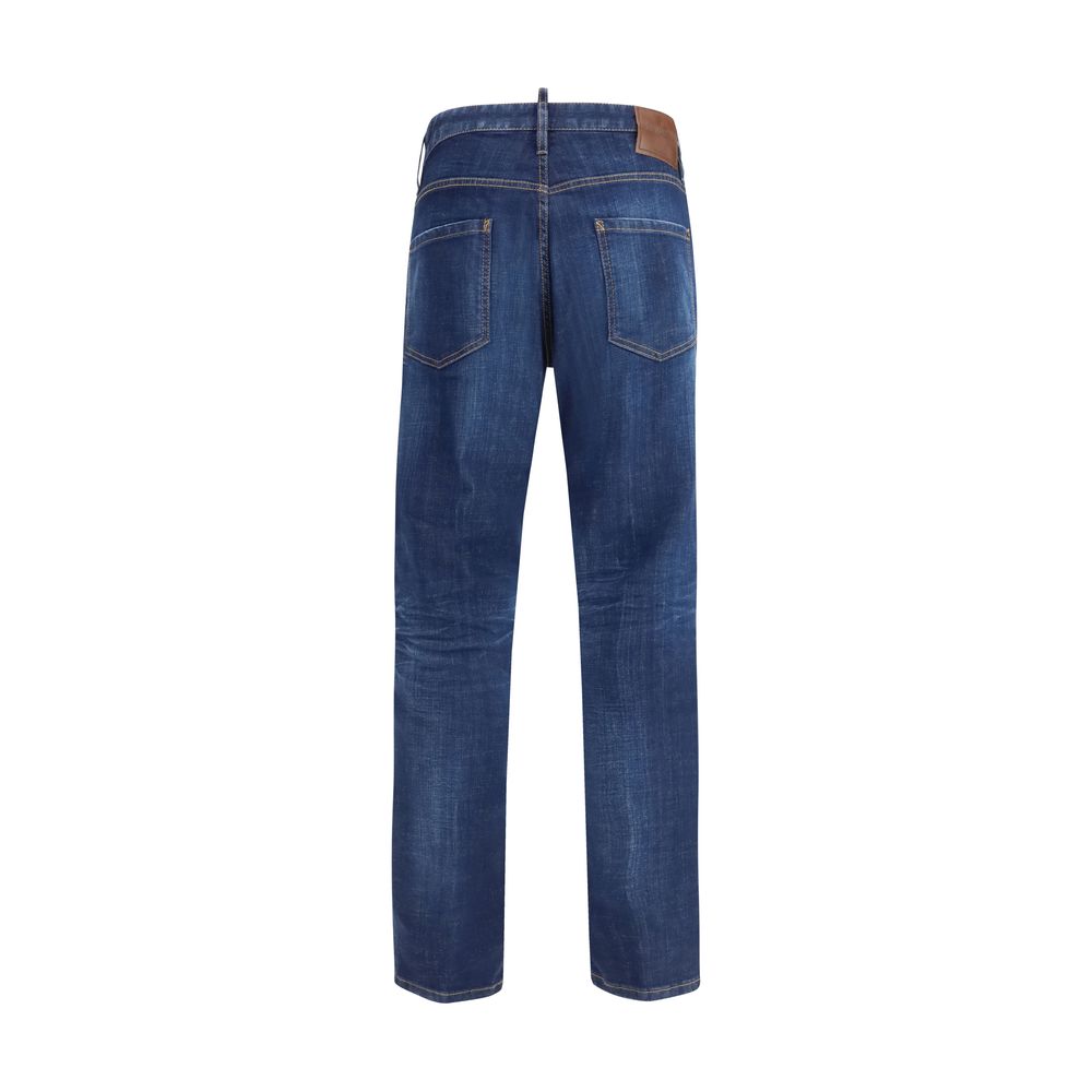 Dsquared² Blue cotton jeans in slim fit-2