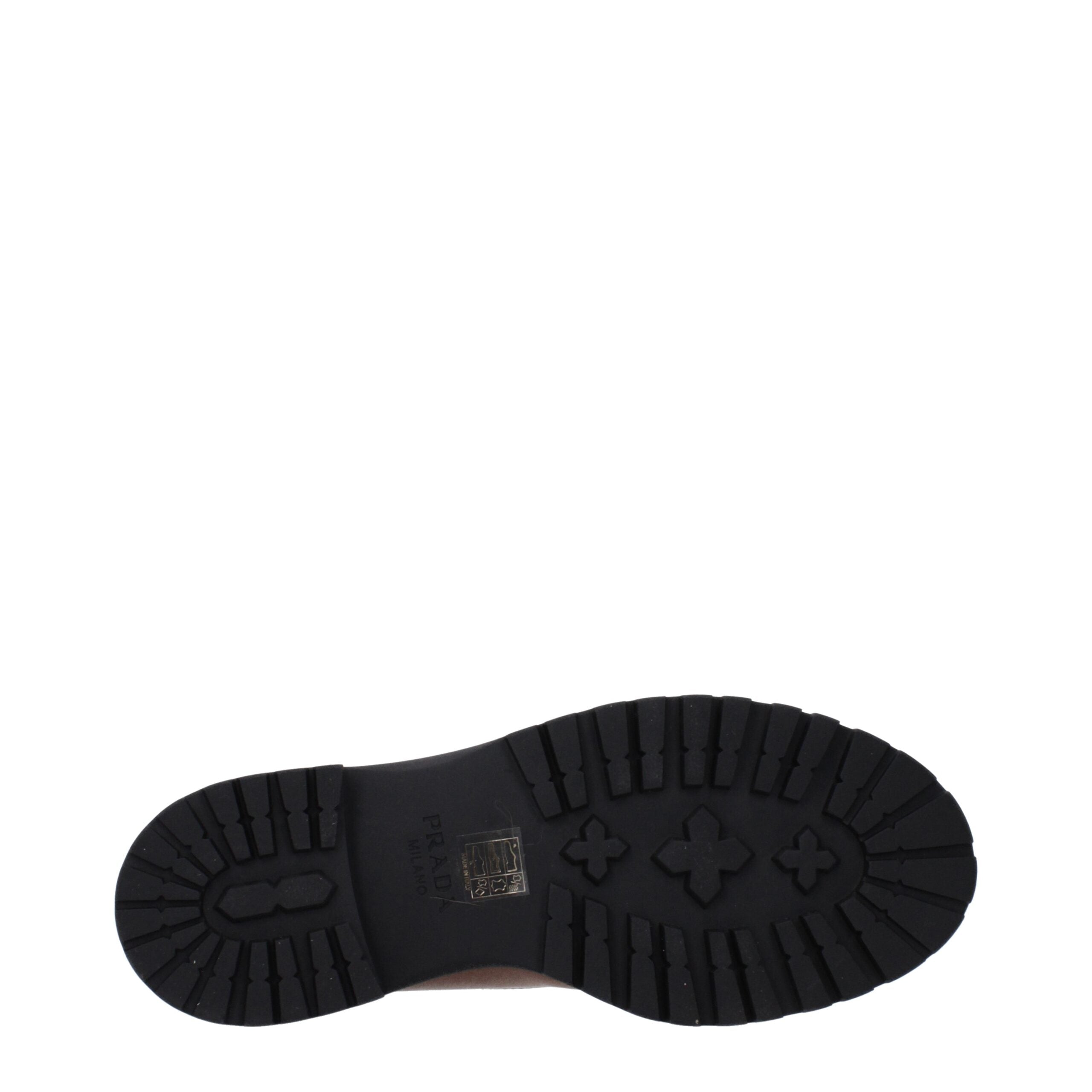 Prada Braune Lederstiefeletten-5