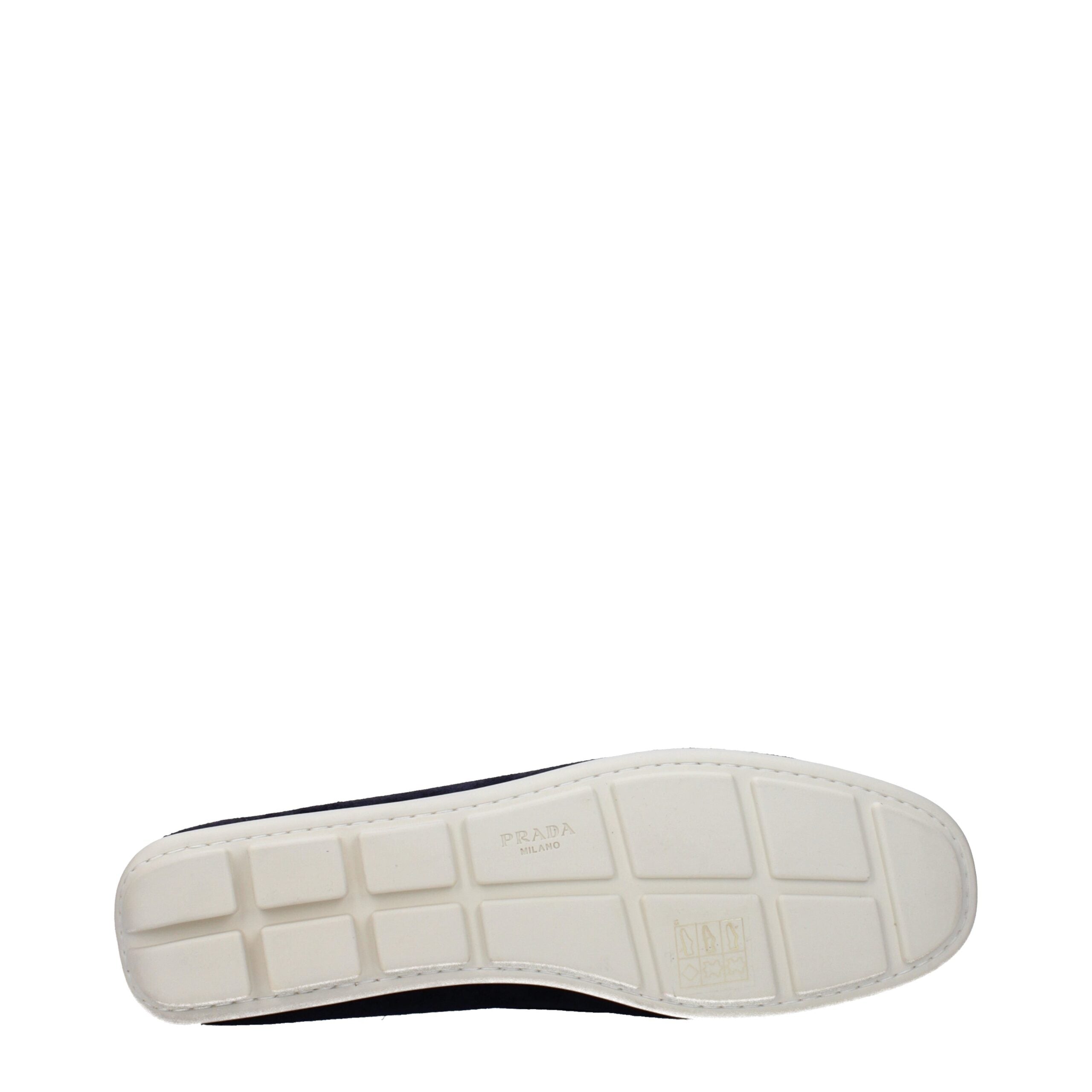 Prada Blaue Loafer aus Leder zum Hineinschlüpfen-5