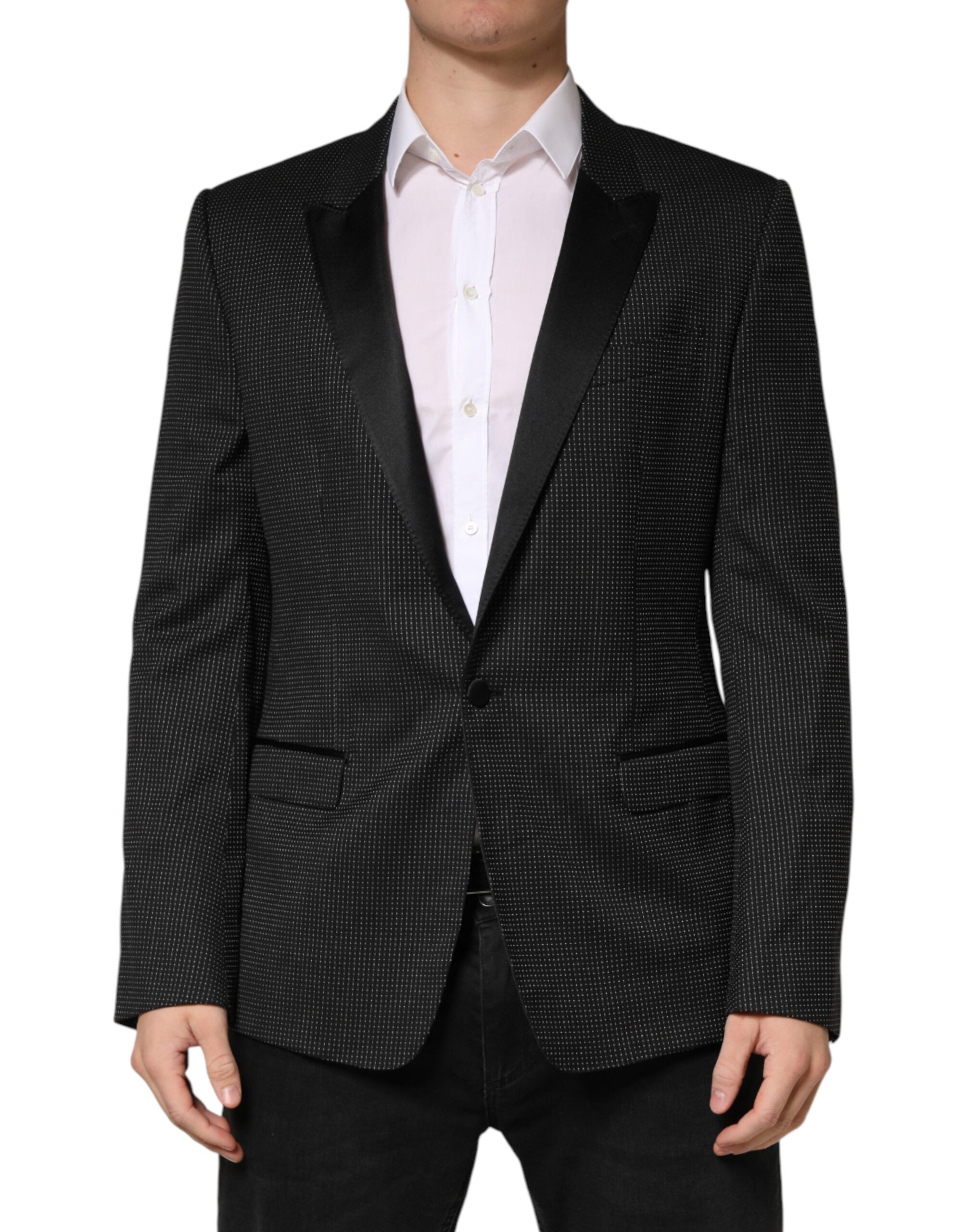Dolce & Gabbana Black Fantasy Single-Breasted Tailored Blazer-2