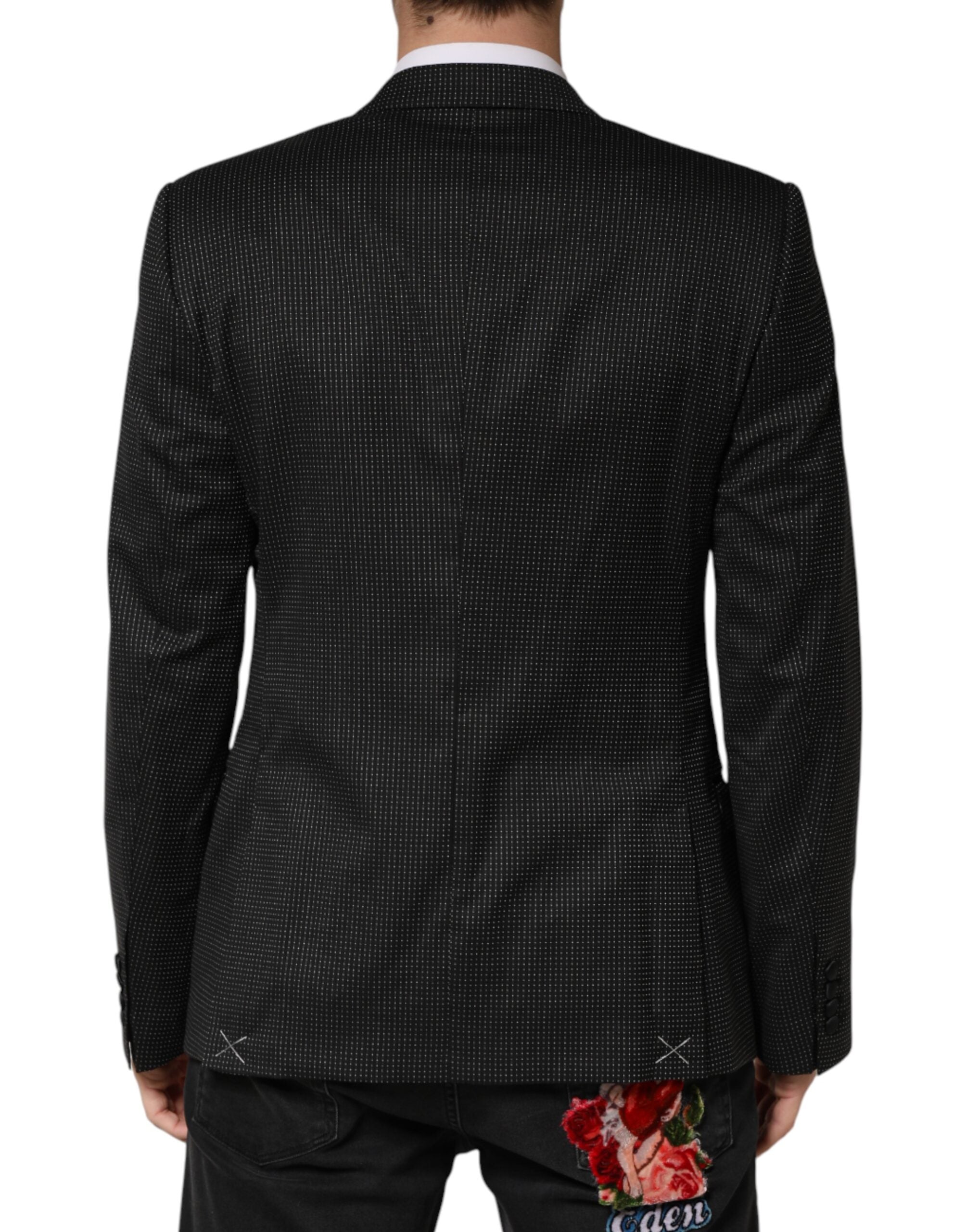 Dolce & Gabbana Black Fantasy Single-Breasted Tailored Blazer-4