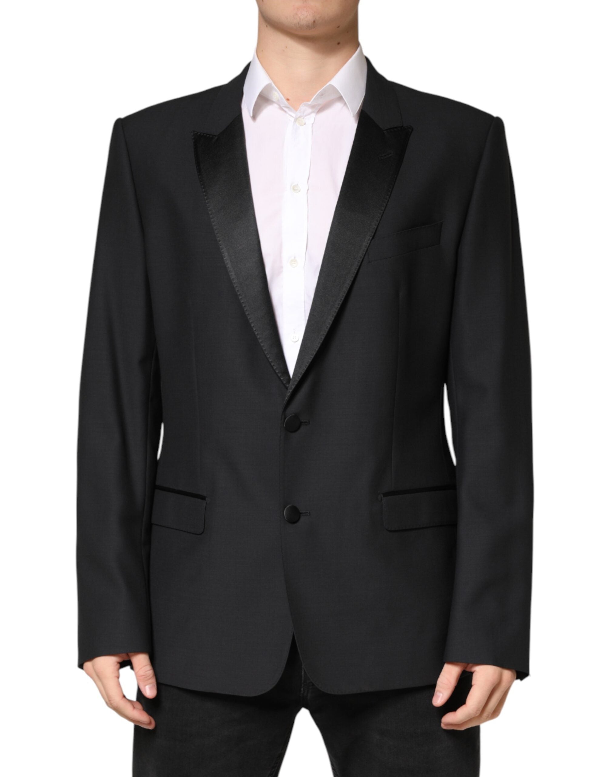 Dolce & Gabbana Schwarzer MARTINI Sakko mit Einreiher-Schnitt-2