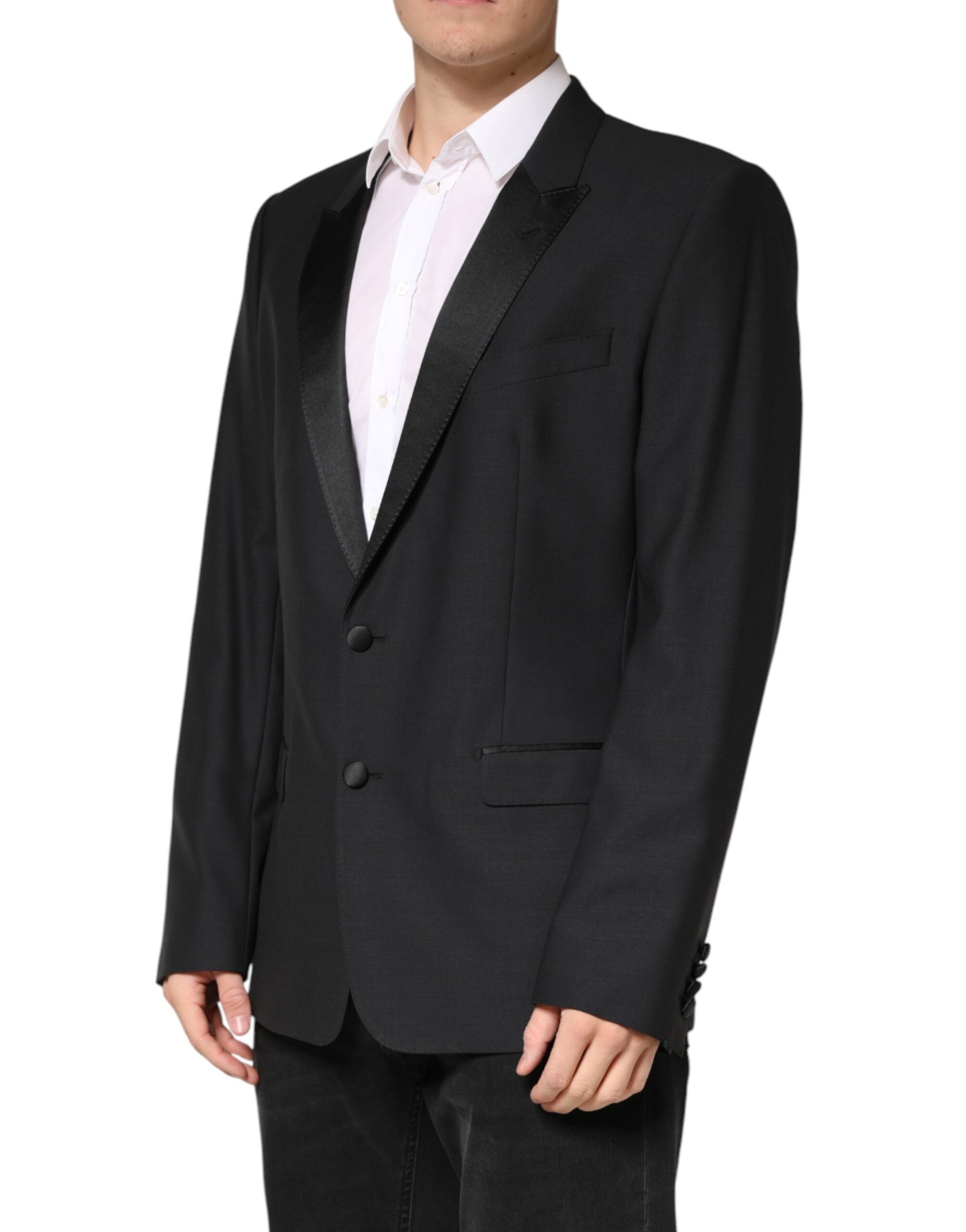 Dolce & Gabbana Black Martini Single-Breasted Blazer-3