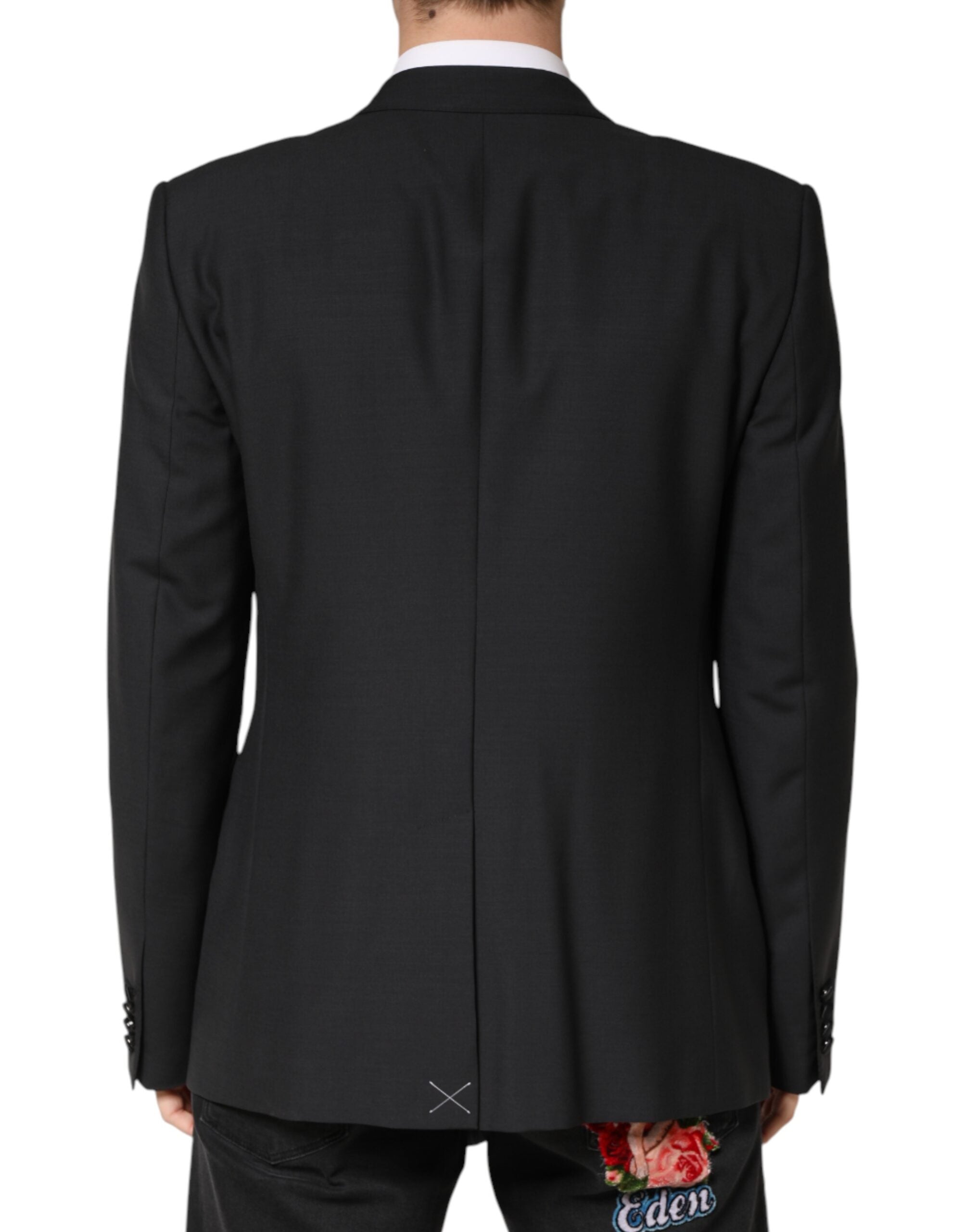 Dolce & Gabbana Black Martini Single-Breasted Blazer-4