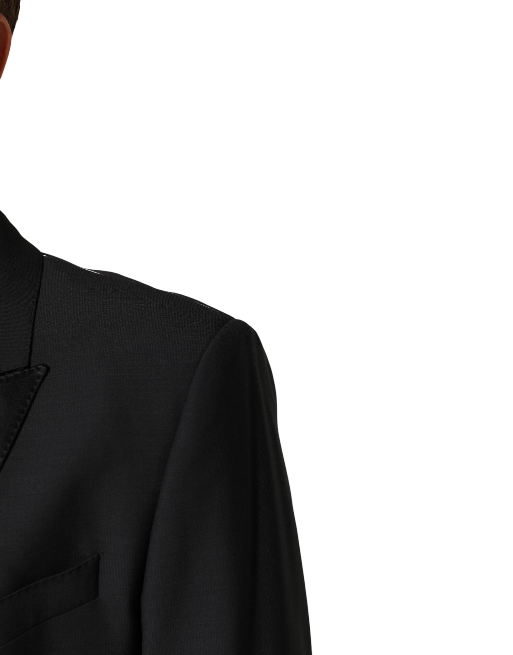 Dolce & Gabbana Schwarzer MARTINI Sakko mit Einreiher-Schnitt-5