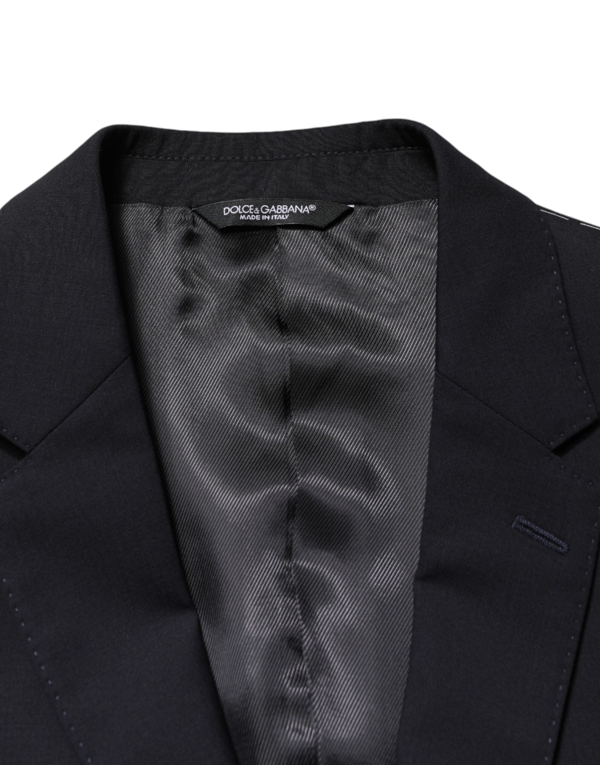 Dolce & Gabbana Black Two-Button Wool Blazer-6