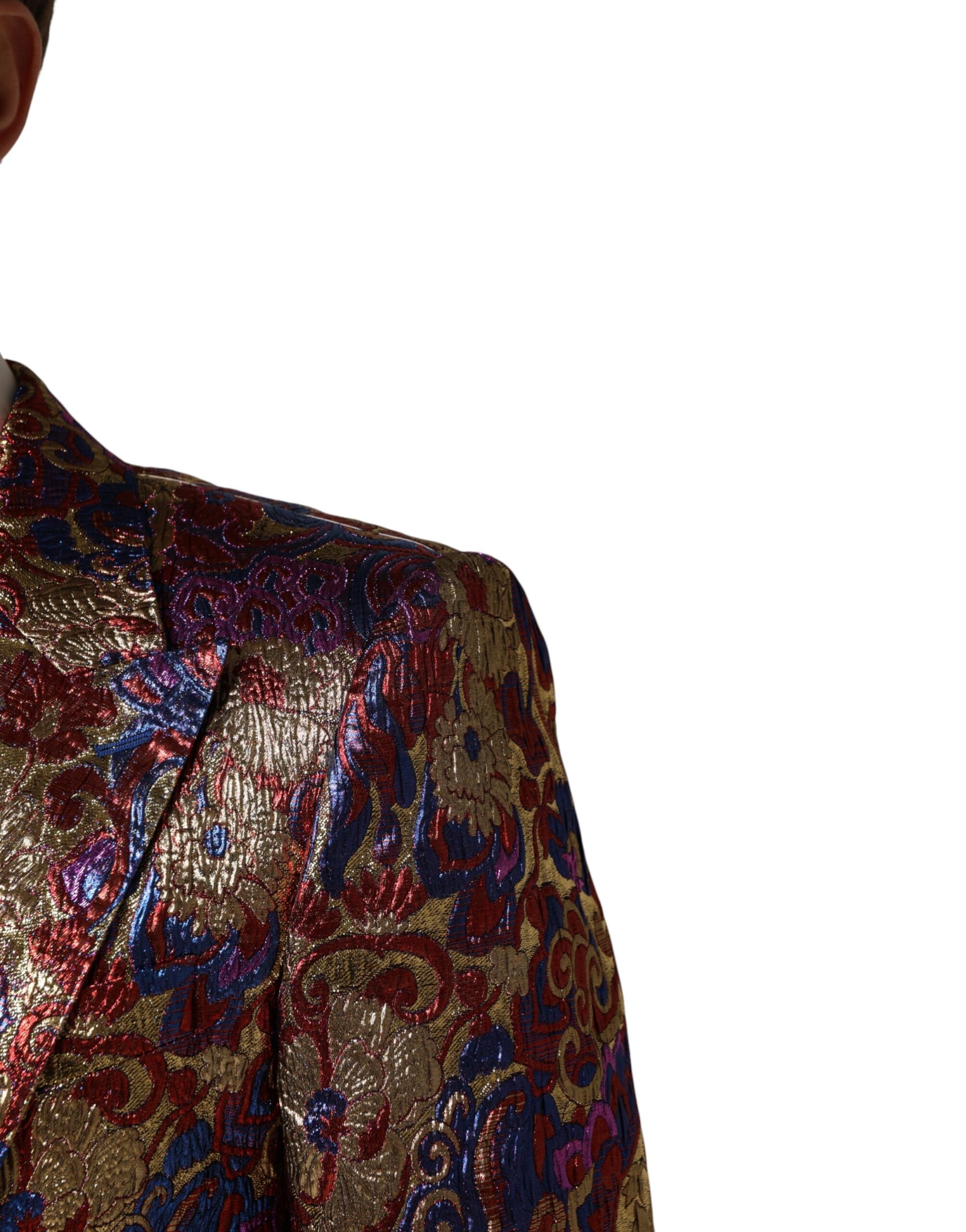 Dolce & Gabbana Mehrfarbiger Jacquard-Sakko mit Einreiher-5