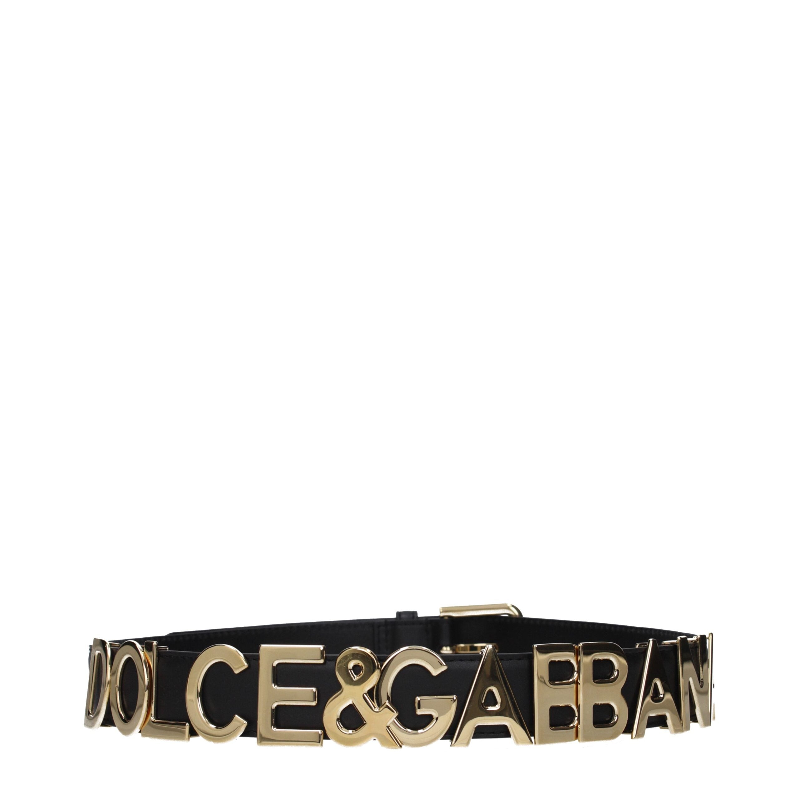Dolce & Gabbana Schwarzer Ledergürtel Regular-2
