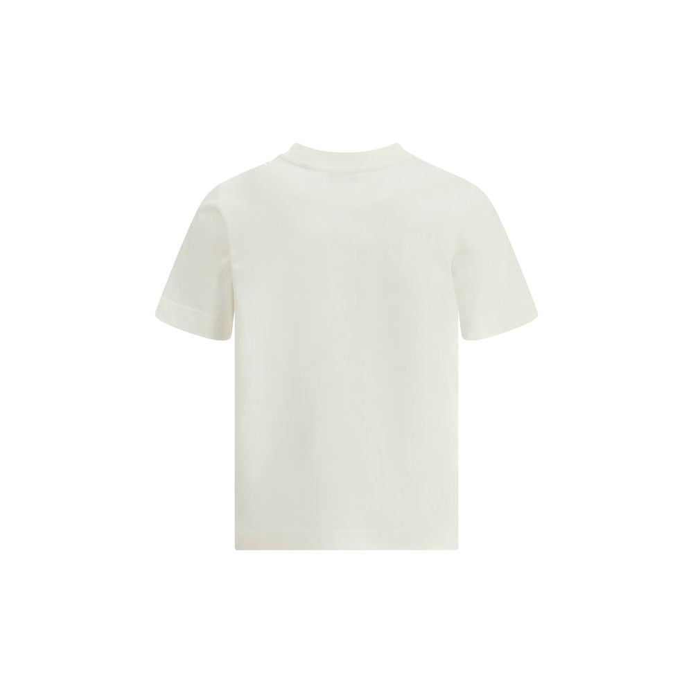 Burberry White Cotton T-Shirt-2