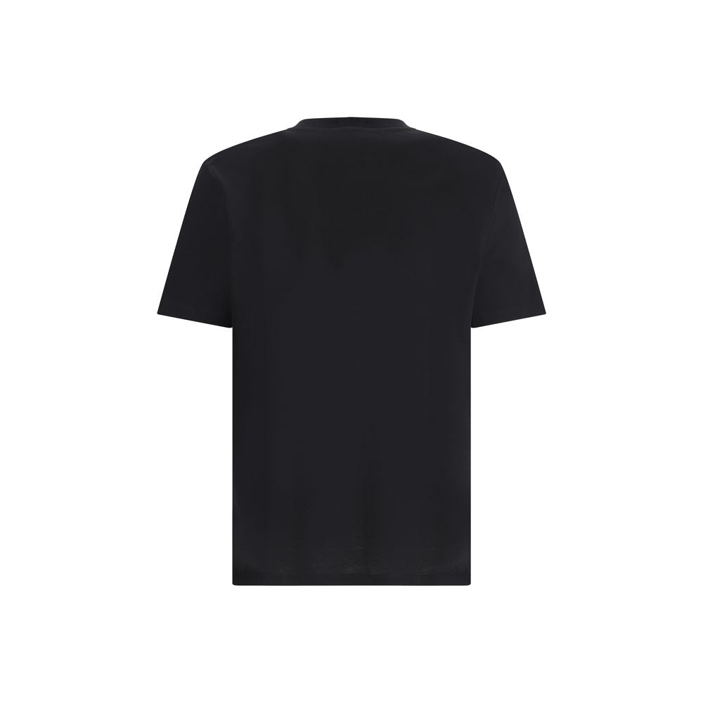 Balmain Schwarzes Baumwoll-T-Shirt-2