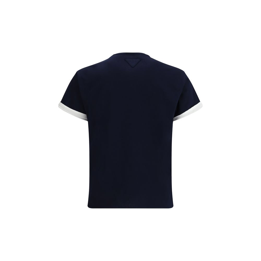 Prada Weißes Baumwoll-T-Shirt-4