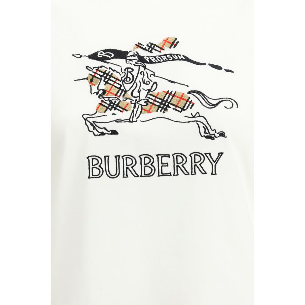 Burberry Weißes Baumwoll-T-Shirt-3