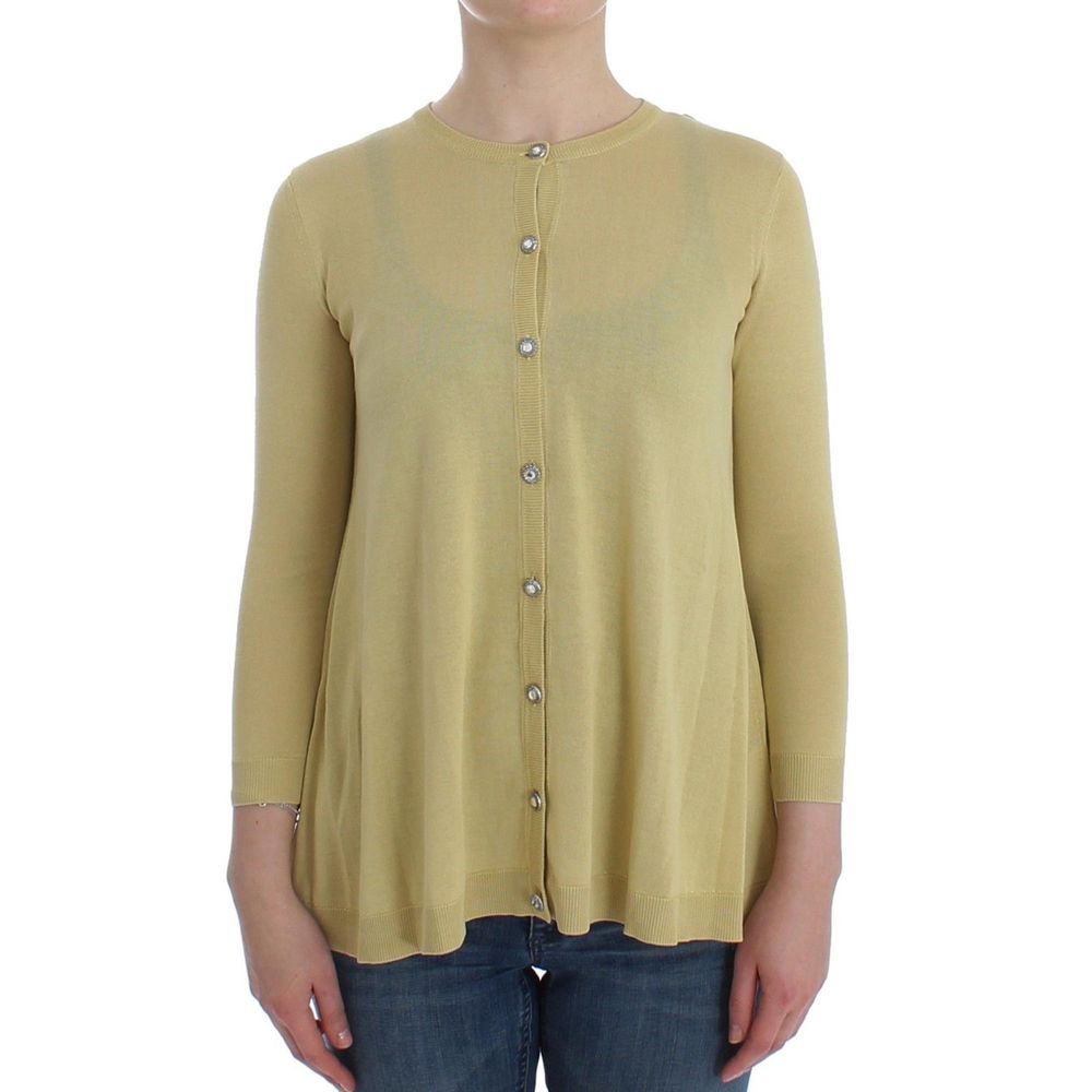 Dolce & Gabbana Zweifarbige Seidenstrickjacke-1