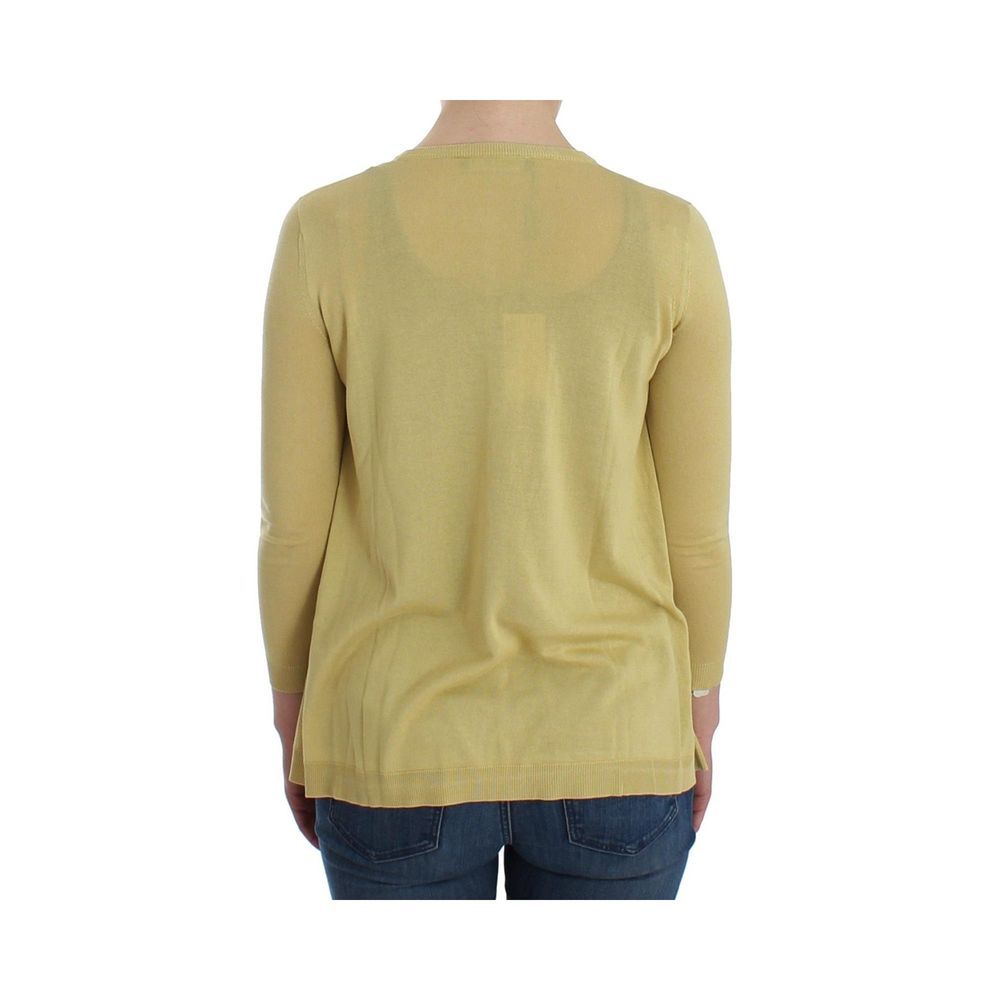 Dolce & Gabbana Zweifarbige Seidenstrickjacke-3