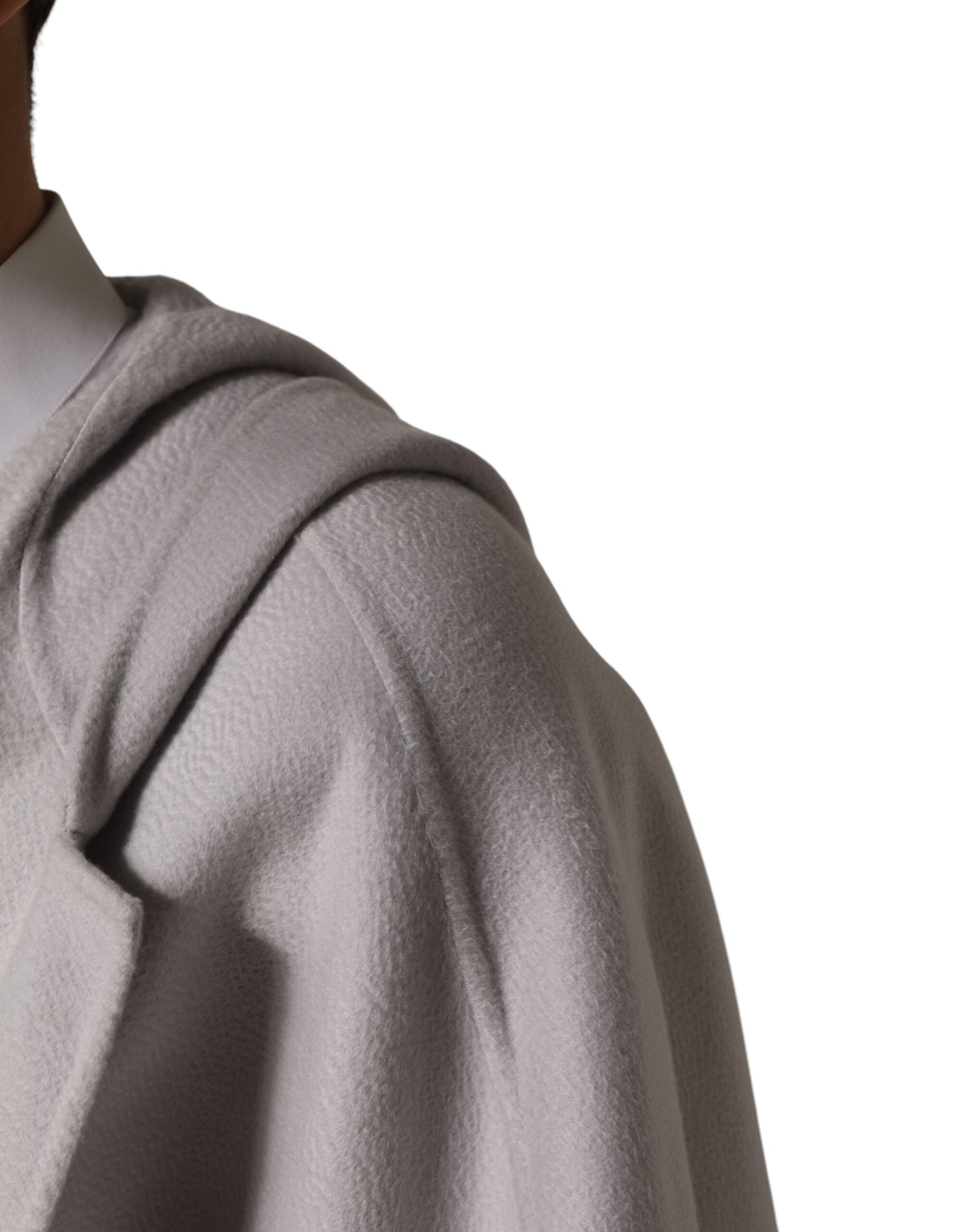 Dolce & Gabbana Off White Belted Long Trench Coat Men Jacket-5