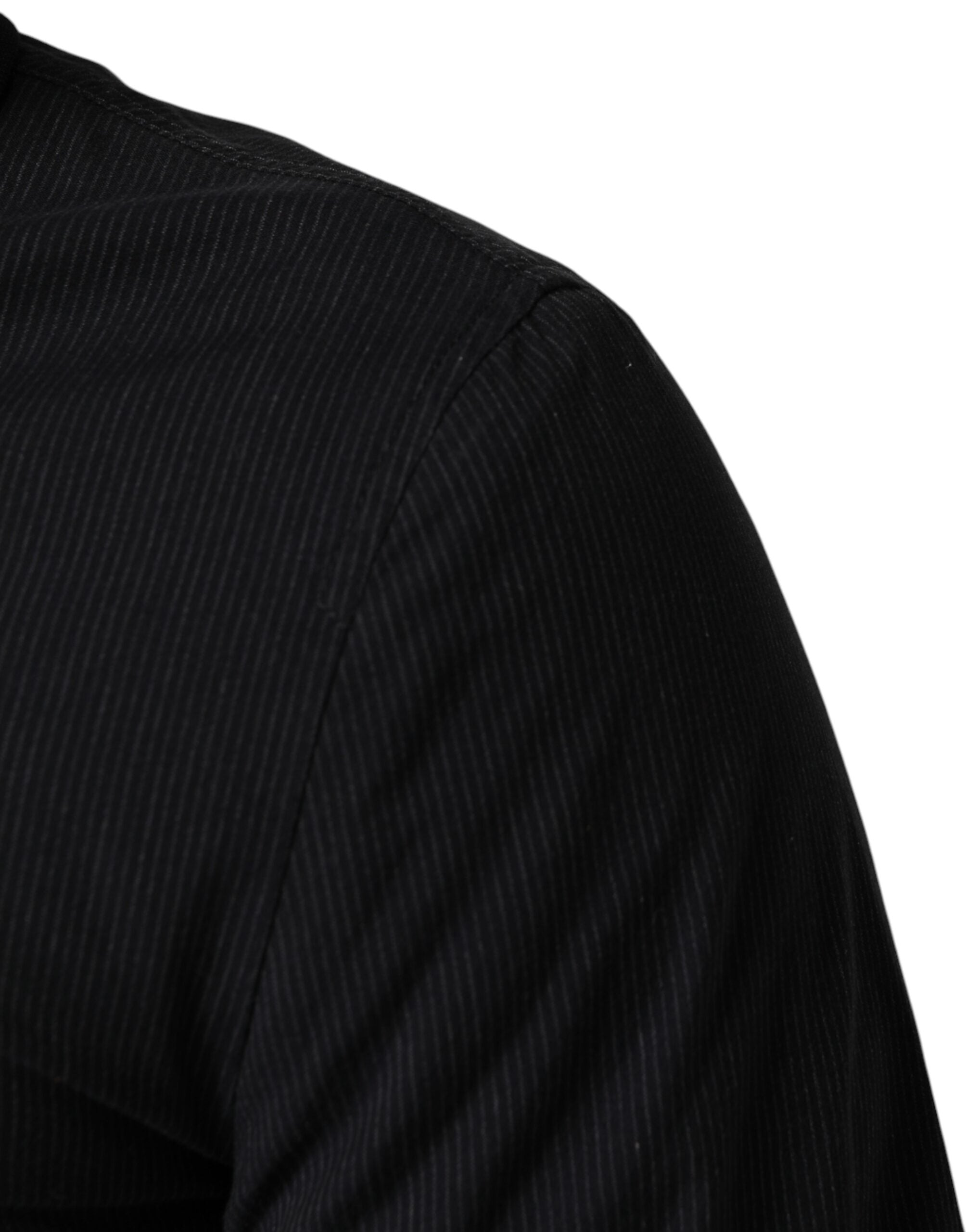 Dolce & Gabbana Men's Dark Blue Cotton Bomber Jacket with Full Zip-5
