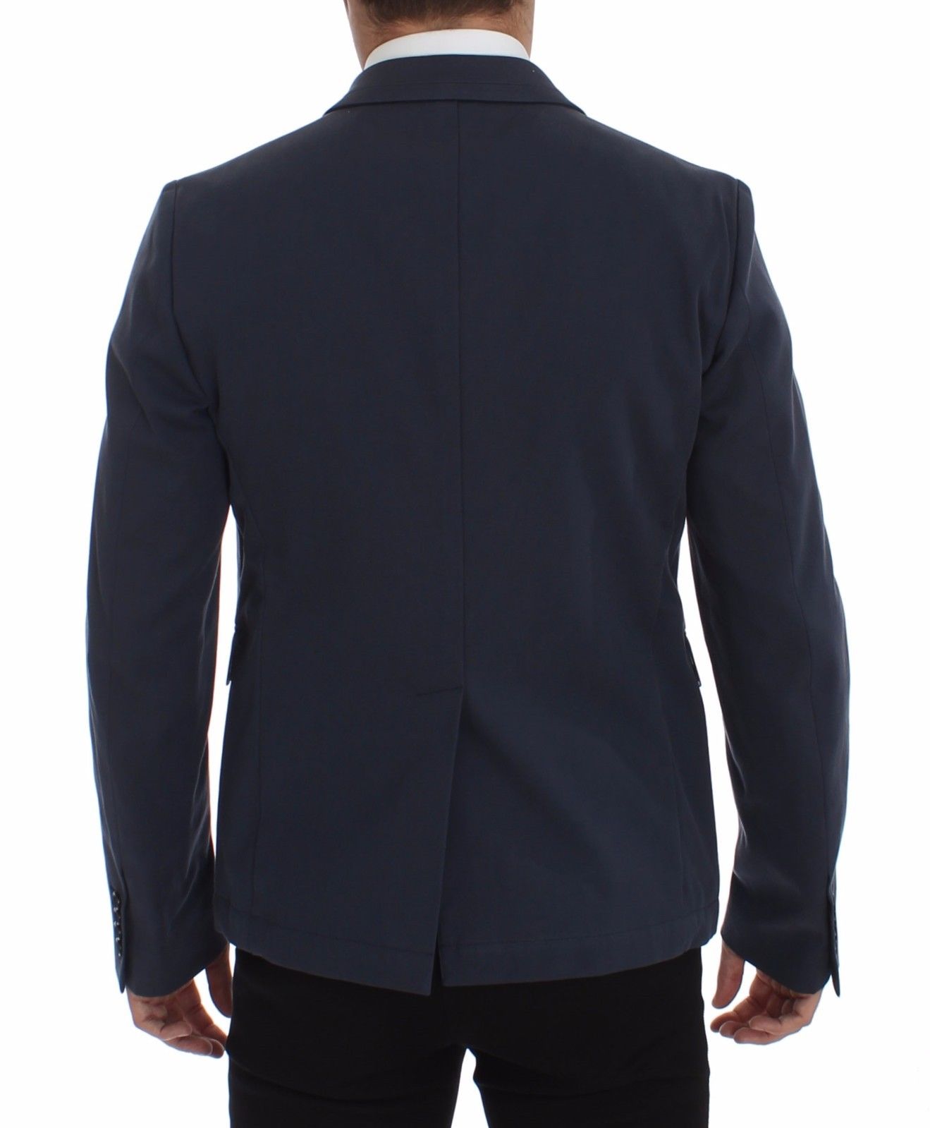 Dolce & Gabbana Blue Cotton Stretch Blazer-7