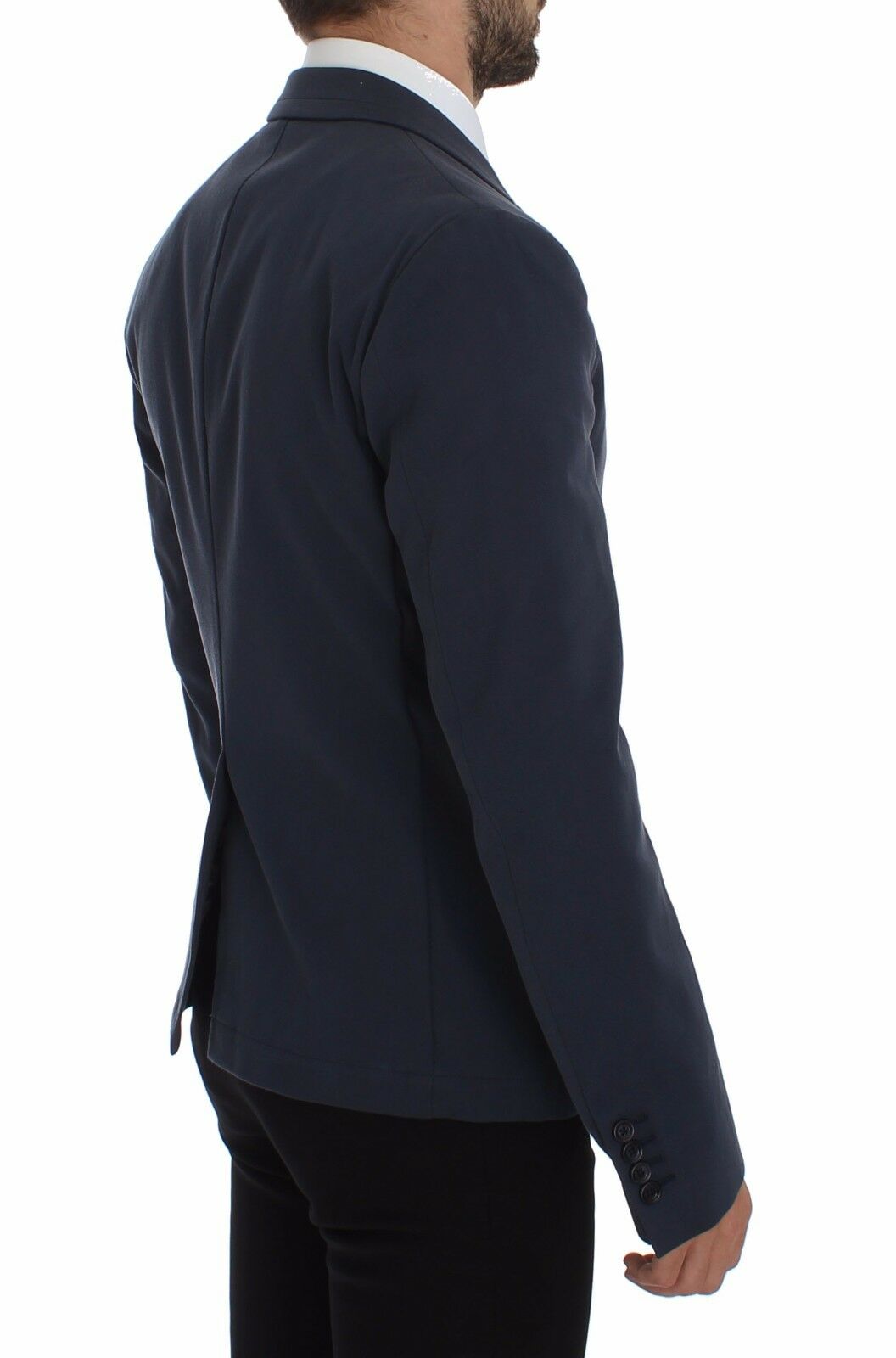 Dolce & Gabbana Blue Cotton Stretch Blazer-8
