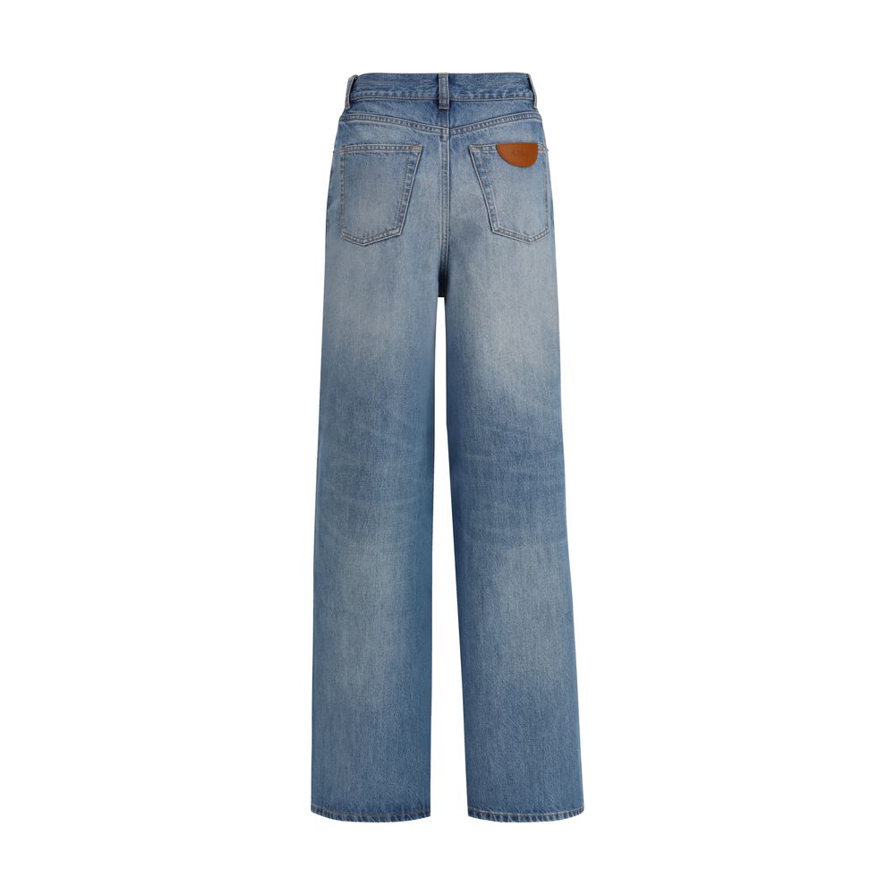 Chloé Blaue Baumwoll-Jeans Denim-2