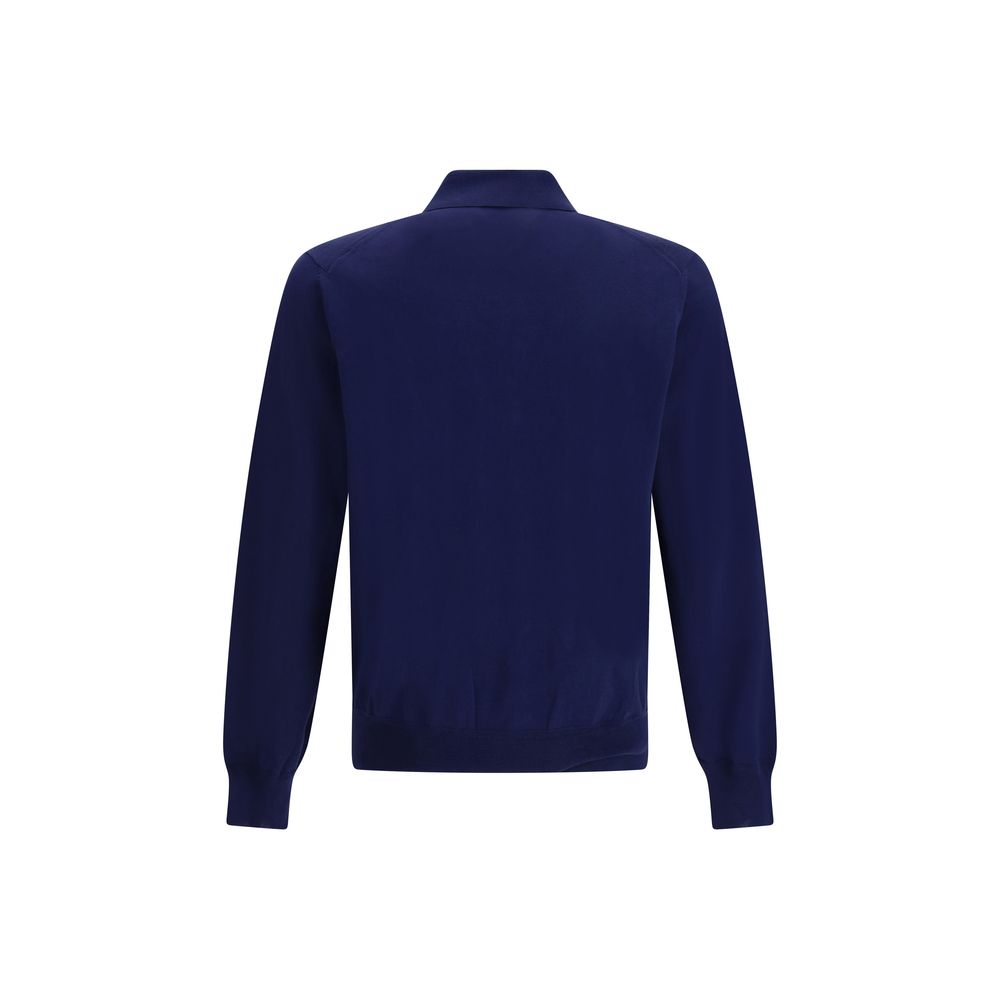Tom Ford Blue Cotton Polo Shirt-2