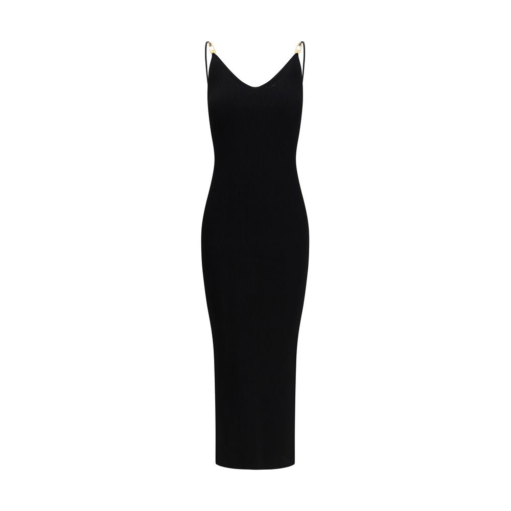Versace black viscose casual dress