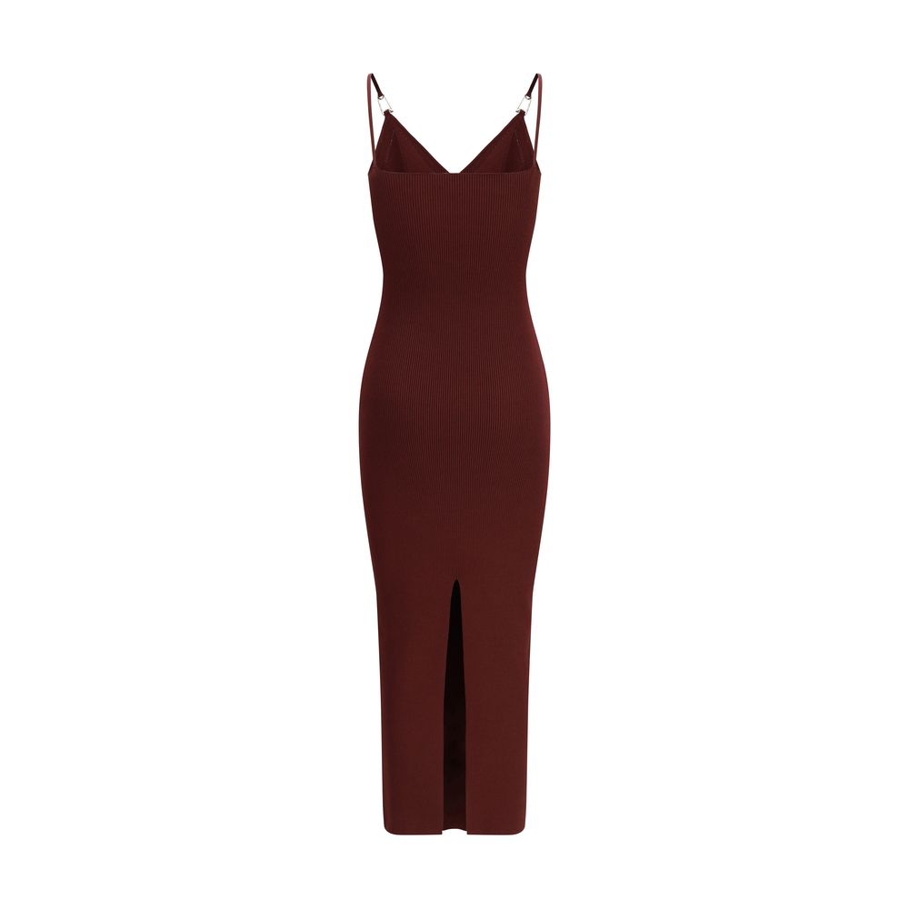 Versace Bordeaux Viscose Casual Dress-2
