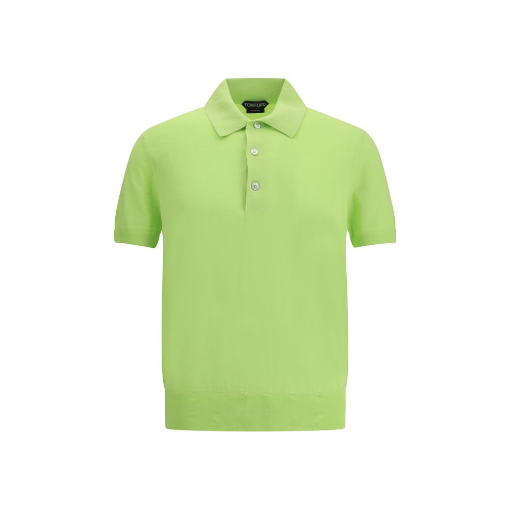 Tom Ford Two-Tone Cotton Polo Shirt