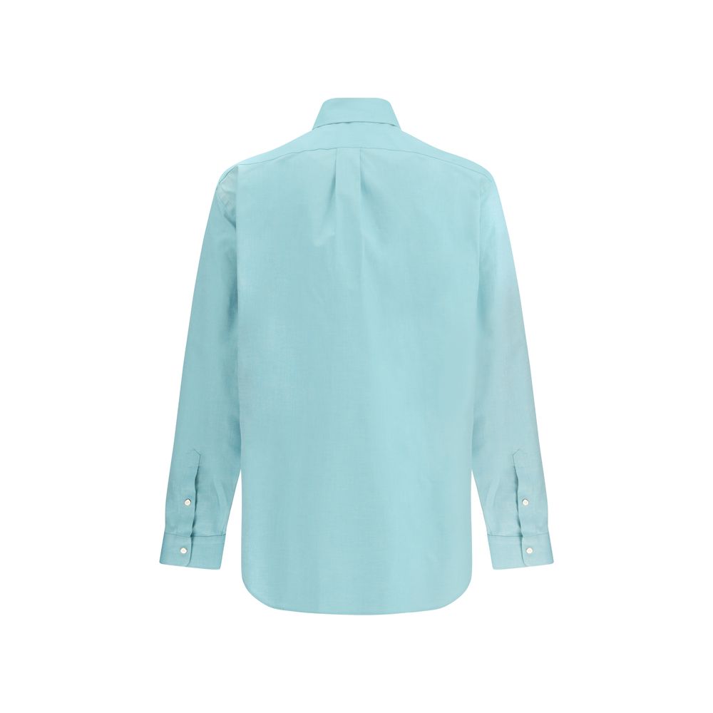 Fendi Blue Cotton Shirt-2