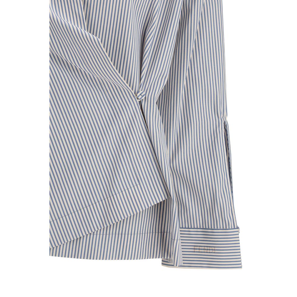 Fendi Mehrfarbiges Baumwollhemd mit Muster-3