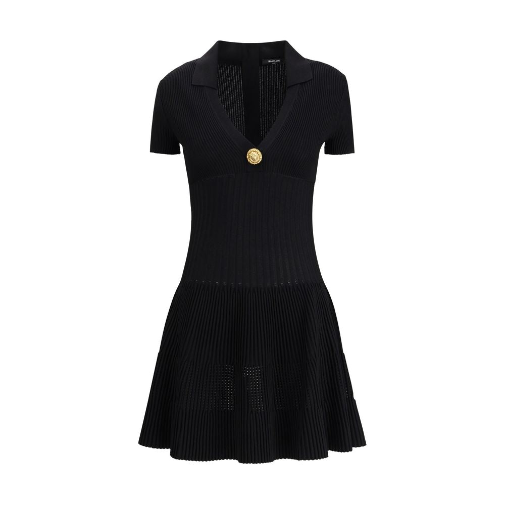 Balmain Black Casual Viscose Dress