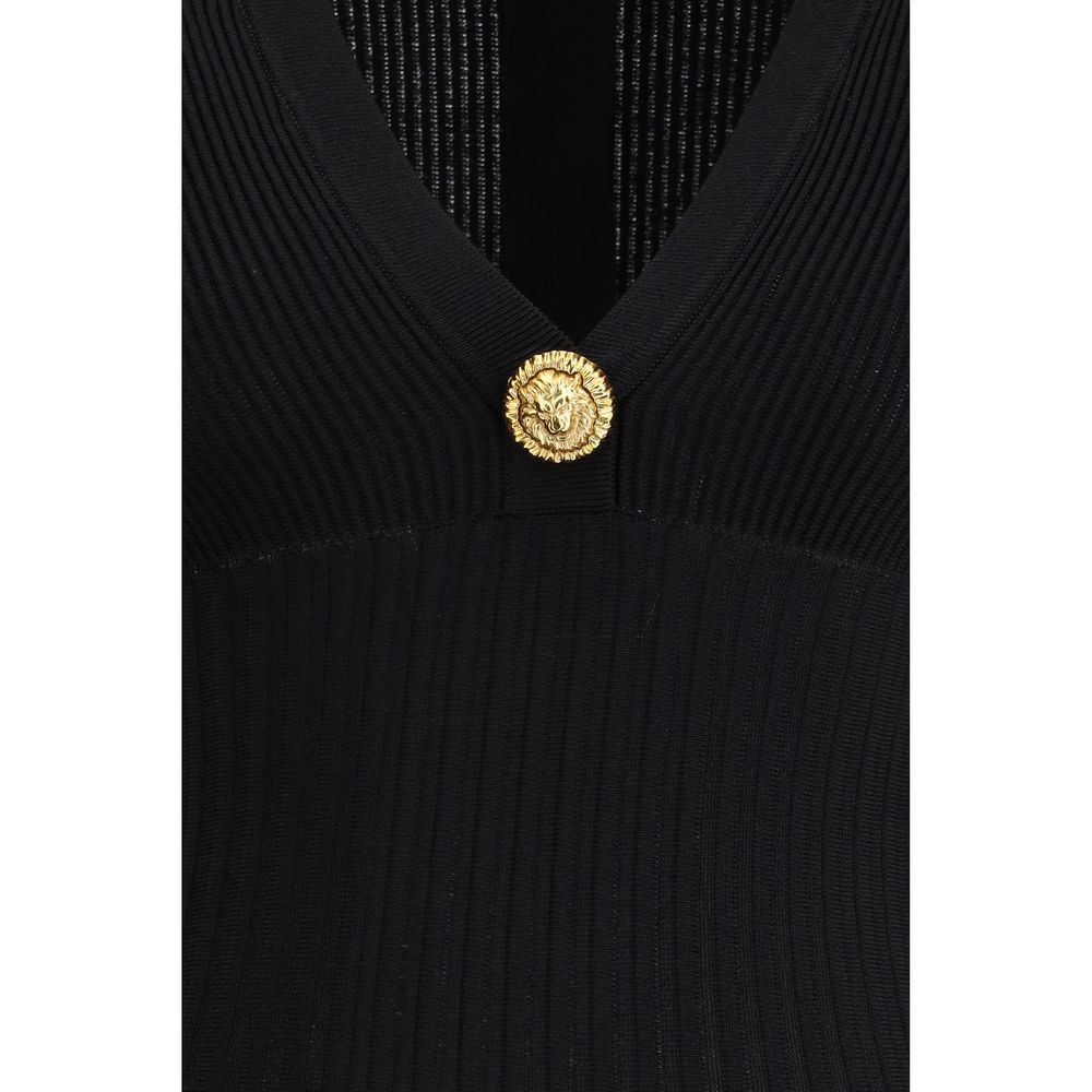 Balmain Black Casual Viscose Dress-3